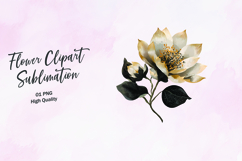 Watercolor Golden Tulip Clipart Sublimation PNG Product Image 1