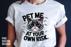 CAT SARCASTIC QUOTE SUBLIMATION T-SHIRT DESIGN Product Image 1