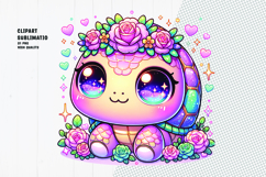 Cute Turtle With Floral Crown Product Image 1
