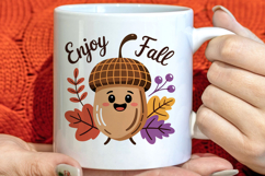 Cute Autumn Season Welcome Clipart PNG Product Image 1