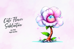 Playful Happy Anemone Clipart, clipart sublimation png Product Image 1