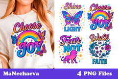 Christian PNG Sublimation | Choose Joy &amp; Walk in Faith Product Image 1