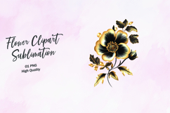 Neutral Beige Flower Clipart Sublimation PNG Product Image 1