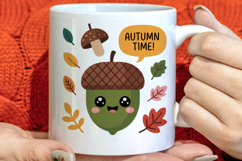 Cute Autumn Season Welcome Clipart PNG Product Image 1
