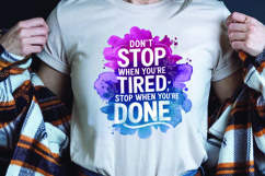 Inspirational quote watercolor t-shirt sublimation png Product Image 1