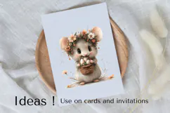 Easter Mouse Clipart | Cute Woodland Animal PNG File Product Image 3