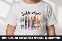 Back to school watercolor clipart sublimation design Product Image 1