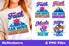 Christian Iridescent Clipart | Christian Phrase Sublimation Product Image 1