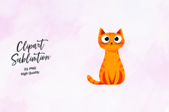 Tiny Orange Cat Standing PNG Product Image 1