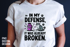 CAT SARCASTIC QUOTE SUBLIMATION T-SHIRT DESIGN Product Image 1