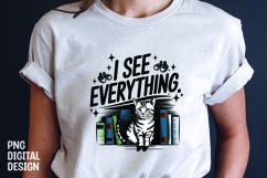 CAT SARCASTIC QUOTE SUBLIMATION T-SHIRT DESIGN Product Image 1