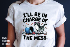 CAT SARCASTIC QUOTE SUBLIMATION T-SHIRT DESIGN Product Image 1