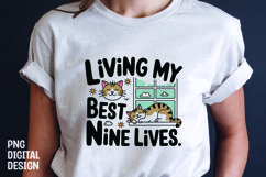 CAT SARCASTIC QUOTE SUBLIMATION T-SHIRT DESIGN Product Image 1