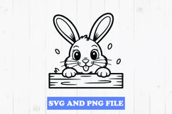 Cute bunny SVG Design for T-Shirts and Mugs Product Image 1