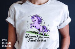 UNICORN SARCASTIC QUOTE SUBLIMATION T-SHIRT DESIGN Product Image 1