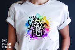 Inspirational quote colorful splash t-shirt sublimation Product Image 1