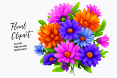 Spring flower watercolor clipart Product Image 1