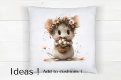 Easter Mouse Clipart | Cute Woodland Animal PNG File Product Image 4