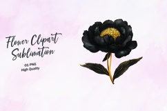 Soft Dark Rose Petal Clipart Sublimation PNG Product Image 1