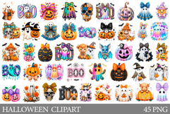 Halloween Clipart Bundle. Halloween Sublimation Product Image 1