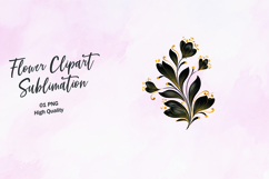 Ornate Floral Leaf Element Clipart Sublimation PNG Product Image 1