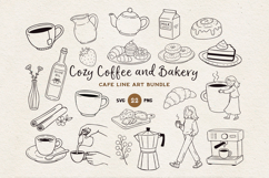Cozy Coffee and Bakery SVG Bundle Cafe Clipart Set. Product Image 1