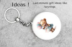 Princess Teddy Bear Birthday Clipart PNG for Cards & Decor Product Image 5