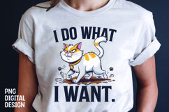 CAT SARCASTIC QUOTE SUBLIMATION T-SHIRT DESIGN Product Image 1