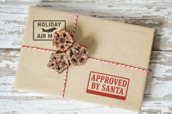 Vintage Christmas Postage Stamps | Retro Mail Labels SVG PNG Product Image 6