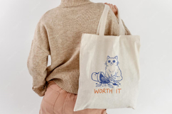 Funny Cat SVG Set 32 Designs Doodle Clipart Lazy Cat PNG EPS Product Image 4