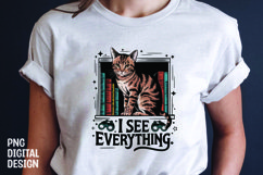 CAT SARCASTIC QUOTE SUBLIMATION T-SHIRT DESIGN Product Image 1