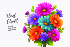Spring flower watercolor clipart Product Image 1