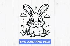 Cute bunny SVG Design for T-Shirts and Mugs Product Image 1