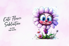 Cute Orchid Clipart, clipart sublimation png Product Image 1