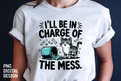 CAT SARCASTIC QUOTE SUBLIMATION T-SHIRT DESIGN Product Image 1
