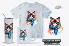 Sarcastic funny cat clipart sublimation png Product Image 1