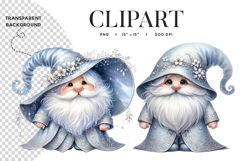 Winter Gnome Clipart PNG Product Image 1