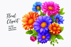 Spring flower watercolor clipart Product Image 1