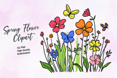 Spring flower clipart Product Image 1