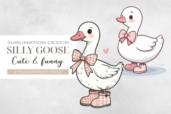 Silly goose Sublimation Design PNG. Product Image 1