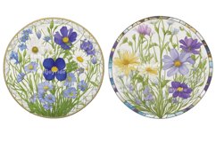 Stained Glass Wildflowers Sublimation Set Product Image 2