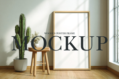 Wooden poster frame mockup Product Image 1