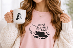 Black Cat Coffee Clipart Bundle SVG PNG Cozy Cat Cafe. Product Image 9