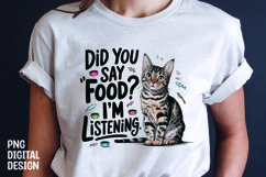 CAT SARCASTIC QUOTE SUBLIMATION T-SHIRT DESIGN Product Image 1