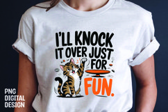 CAT SARCASTIC QUOTE SUBLIMATION T-SHIRT DESIGN Product Image 1