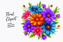 Spring flower watercolor clipart Product Image 1