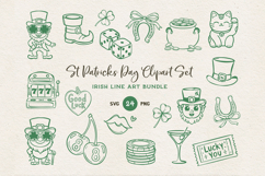 St Patricks Day SVG Bundle | Lucky Symbols Clipart PNG Product Image 1