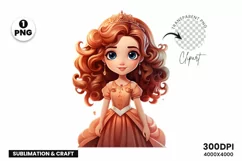 Cute Princess standing Png