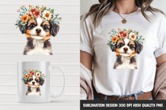 Brown Puppy with Sad Eyes Clipart Sublimation PNG Product Image 1