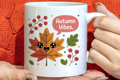 Cute Autumn Season Welcome Clipart PNG Product Image 1